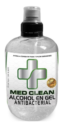 Alcohol En Gel 400cc Bactericida Anmat Marca Med Clean 