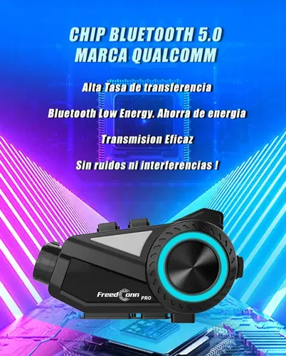 Freedconn R3 Pro Motocicleta Intercomunicador Hd Câmera 2k