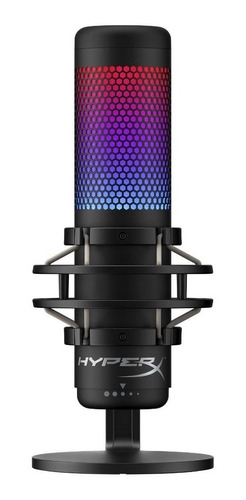 Micrófono HyperX QuadCast S condensador omnidireccional black