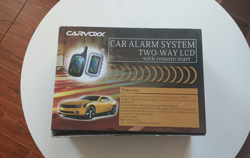 Alarma Carvoxx Cx999 Con 2 Controles Y Sirena