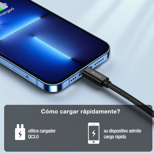 Cabo 1hora Hora-ip24a Lightning P/ Usb-a 1m Preto
