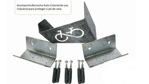 Imagem 1 de 3 de Suporte Bicicleta Parede Istalacao Gratis Grande Bh