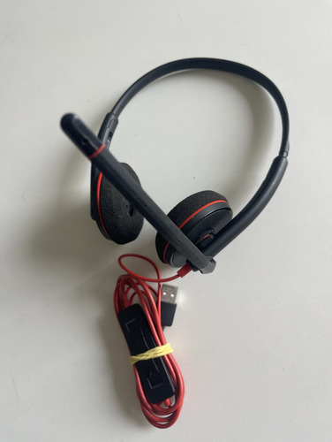Headset Blackwire C3220 Usb - Plantronics Preto (Usado)