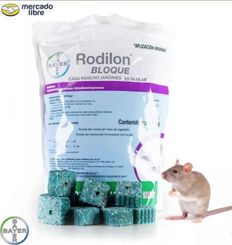 Rodilon Bloque 1kg Veneno Para Ratas Envio Gratis