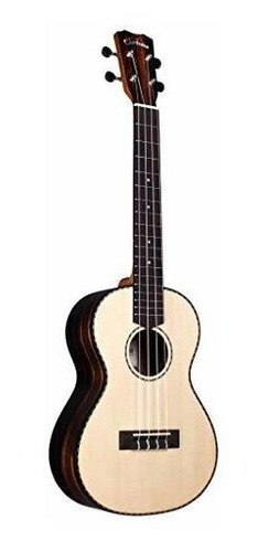 Ukelele Soprano De Ebano Corrugado 21s Spruce Y Rayas