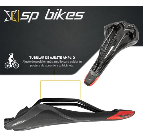 Imagen 7 de 8 de Asiento Para Bicicleta Mtb Antiprostatico Vzr