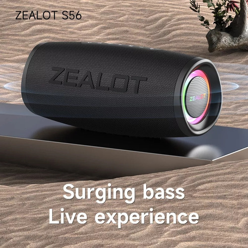 - Bocina Bluetooth Portátil Zealot S56 40w Ip67 Batería