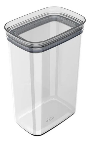 Frasco Pote Hermético Transparente Rectangular 2,3lts Cocina