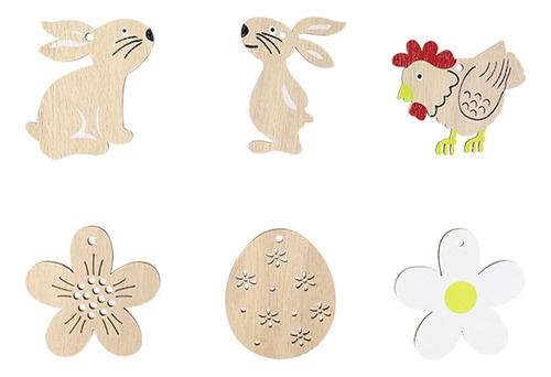 Colgantes De Pascua, Rebanadas De Madera Forma Múltiple