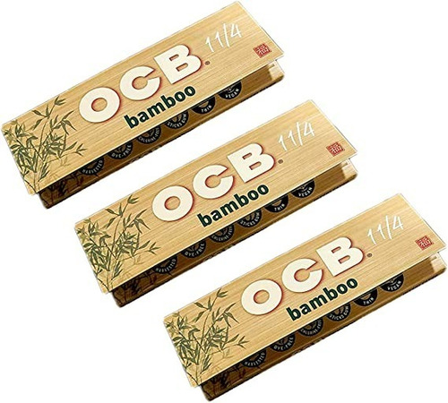 3 Papel Ocb Bamboo 1 1/4 50 Hojas Candy Club