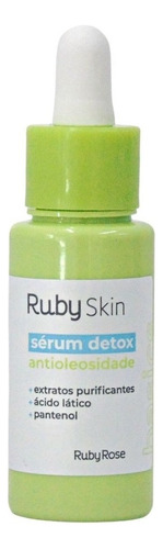 Sérum Detox Antioleosidade Ruby Skin Basics Ruby Rose 30ml