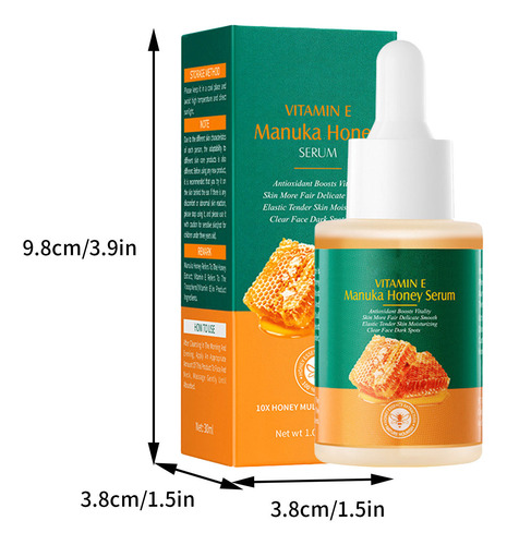 O Líquido De Mel De Vitamina E Ilumina A Cor Da Pele E Reidr