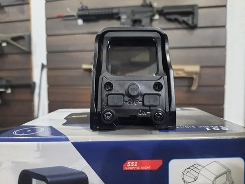 Imagem 2 de 4 de Airsoft Mira Holográfica Red Dot 551 C/ Nota Fiscal