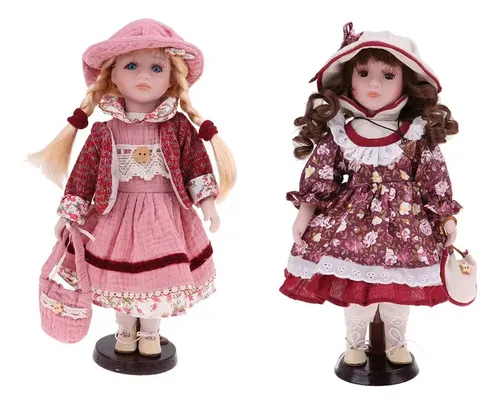 Muñeca De Trapo Con Caja Regalo – 28 Cm – Con Sombrero, Bolso Y Zapatos – Peluche Suave Para Bebés Y Niños – Regalo Ideal Para Navidad Y Cumpleaños