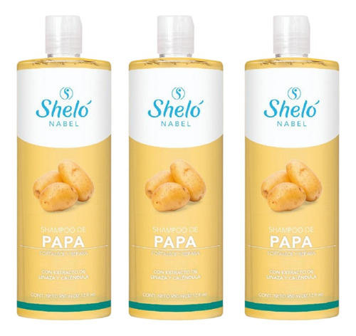 3 Pack Shampoo De Papa Shelo 950 Ml