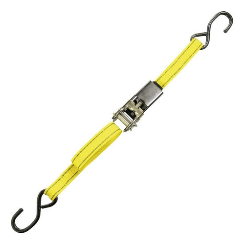 Sujetador 1 Pulgadas X 1.8m Tipo Matraca, Max 227 Kg Color Amarillo