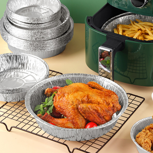 Platos De Aluminio Desechables. 50 Piezas Para Air Fry