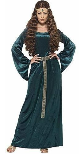 Smiffy S Para Mujer Disfraz De Doncella Medieval