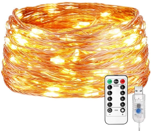 Luces Garland Decorativas Tira Led 10m 100 Led Impermeables