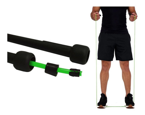 Kit 05 Corda De Pular Treino Funcional - Academia Fitness Cor Verde