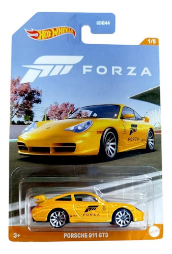 Hotwheels Porsche 911 Gt3 Forza Horizon Amarillo Amarillo