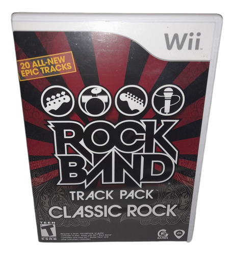 Rockband Track Pack Classic Rock Wii Videojuego Nintendo 