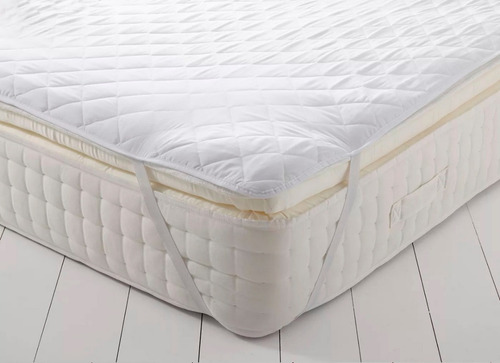 Protector Cubrecolchon Matelaseado Con Elasticos King 2 X 2 King