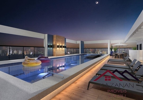 Imagem 2 de 15 de Apartamento 2 Dormitórios Edifício Vianna Home Boqueirão Santos (na Planta) - 4488