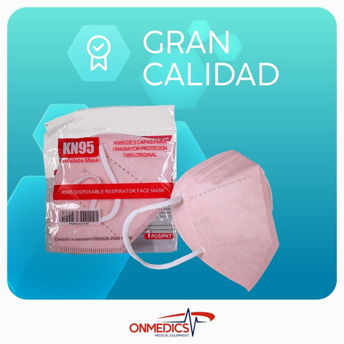 Imagen 6 de 9 de Cubrebocas Kn95 Certificado Mascarilla Tapabocas N95 50pz
