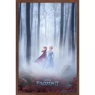 Póster De Pared Disney Frozen 2, Versión Enmarcada Ca...