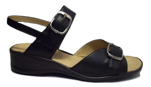 Sandalias Singy 201  Cuero Vacuno Baja 2 Hebillas