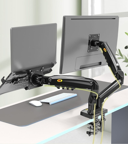 Imagen 3 de 9 de Soporte Ergonomico Para Monitores Y Portatil Nb A Escritorio