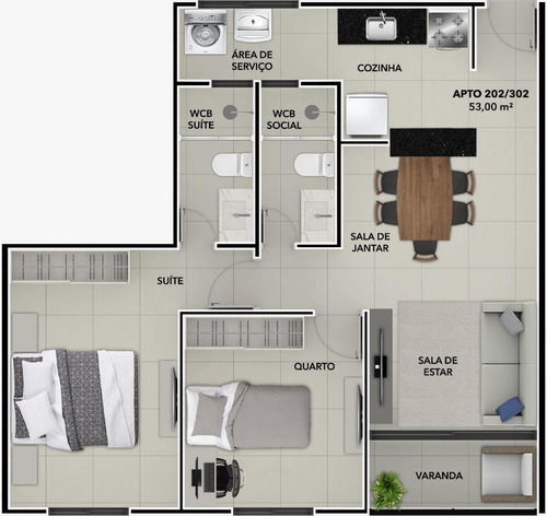 Imagem 28 de 30 de Apartamento À Venda, 53 M² Por R$ 315.900,00 - Bessa - João Pessoa/pb - Ap0331