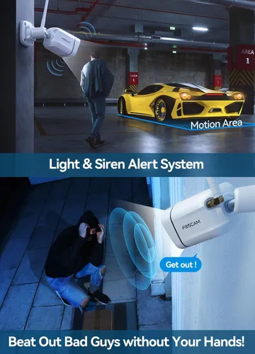 Foscam Cámaras De Seguridad 3k 5mp Inalámbricas Para Exte.
