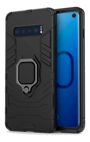 Kit Capa Armor + Suporte Veicular Glue Nord Para Samsung S10 Cor Preto Samsung Galaxy S10