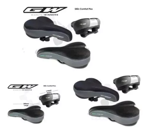 Sillin Bicicleta Gw Anatomico Elastomeros Mtb Galapago GW