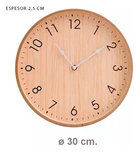 Reloj de online madera mercado libre
