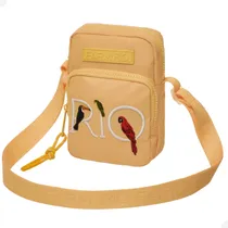 Comprar Bolsa Farm Da Gema Rio Amarelo Coleção Nova Transversal Top Acambamento Dos Ferragens Níquel Desenho Do Tecido Bolsa Da Gema Rio Amarelofarm