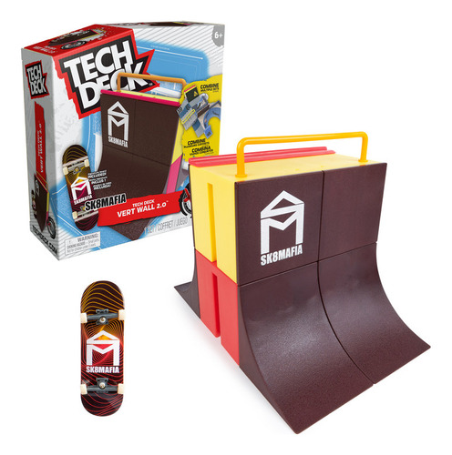 Tech Deck, Vert Wall 2.0, X-connect Park Creator Para Niños