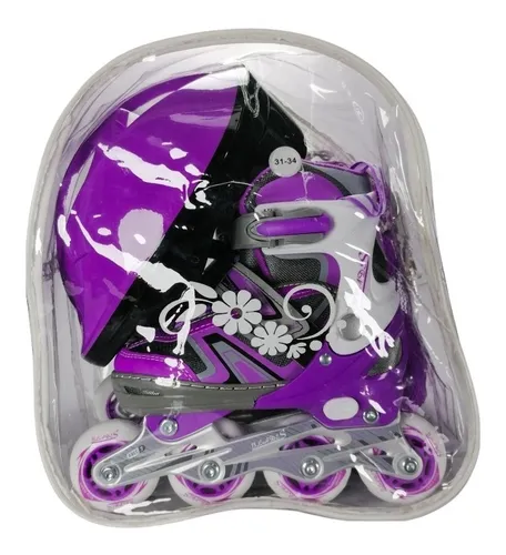 Patines Chicago Kit Protección Originales En Linea Niños