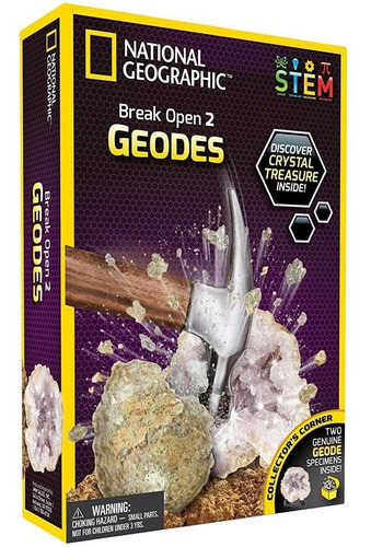 National Geographic  Break Open 2 Real Geode