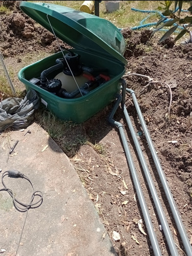 Imagen 6 de 9 de Kit Filtrado Vulcano Pileta Fibra / Hormigón Instalado