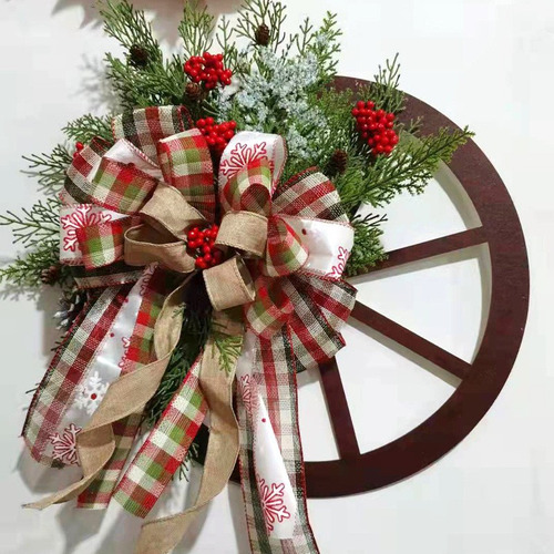 Navidad Nueva Puerta Colgante Coronas De Navidad De Madera