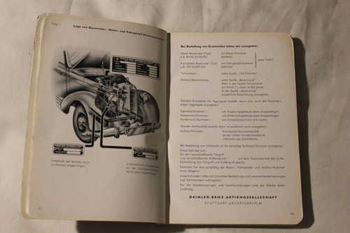 Mercedes Benz 170 Sb 1952 Catalogo De Repuestos (Usado)
