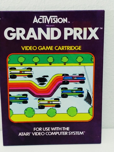 Placa Metal Game Grand Prix Atari 27x20cm Coleção Vintage