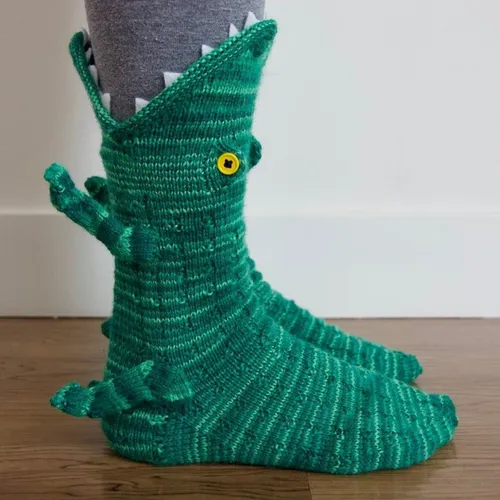Calcetines Con Diseño Verdes Medias Largas Talla Única