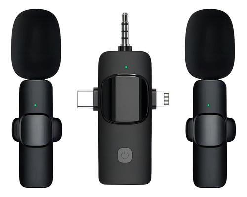 Dual Wireless Lavalier Microphones For iPhone/android P...