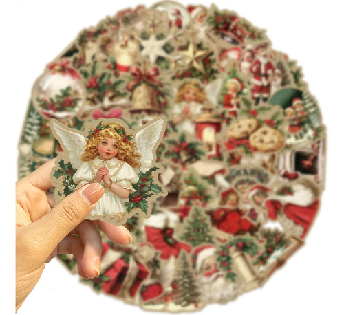 New Adesivos De Natal Vintage Transfers De Natal Vintage