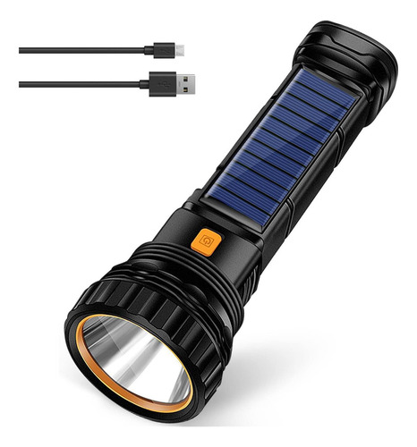 Linterna De Mano Con Energía Solar Linterna Recargable Foco