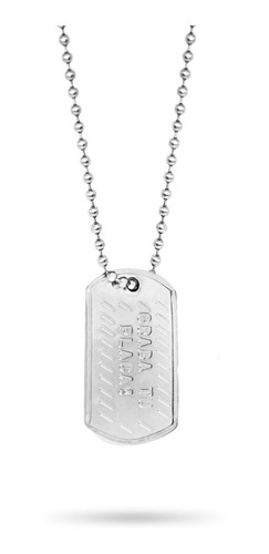 20 Pz Dog Tag Mini Militar Placa  Personalizada Con Cadena